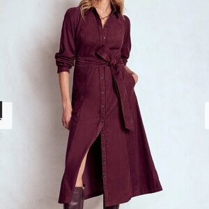 Boden Burgundy Maxi Dress